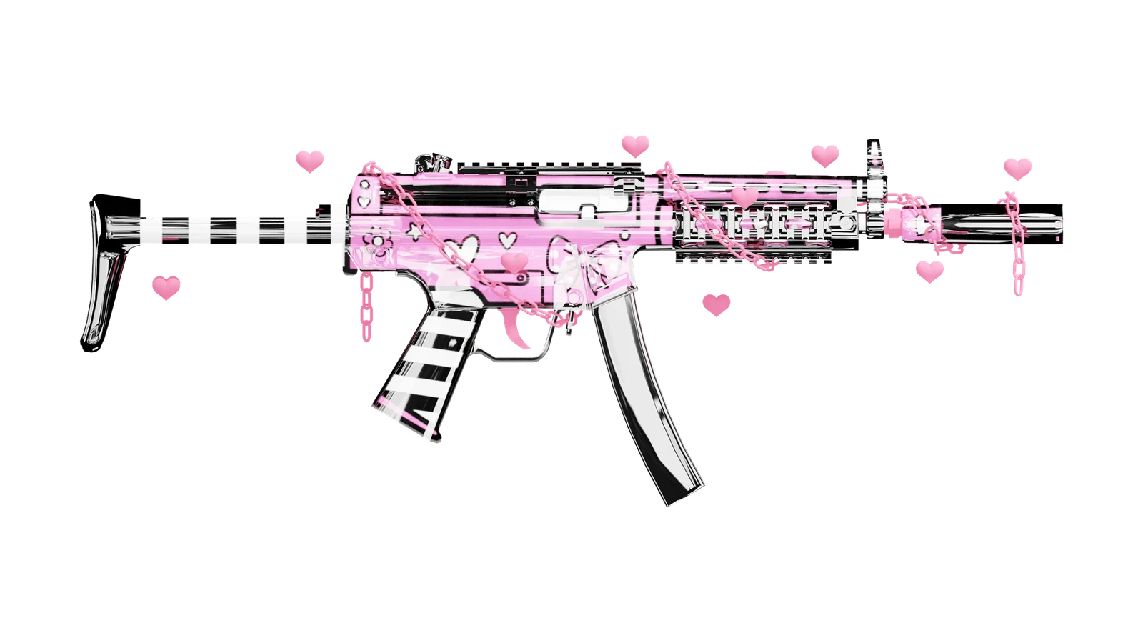 GIRLY SMG - PINK & BLACK