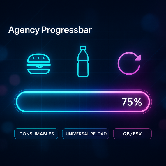 【免费托管】一个高级的HUD（ESX，QB） - FiveM插件网-FiveM插件网