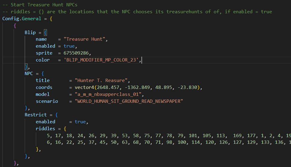 Treasure Hunt Script [VORP]