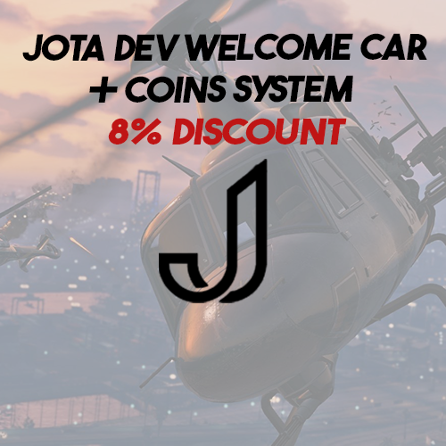 Jota Dev Coins System + Jota Dev Welcome Car