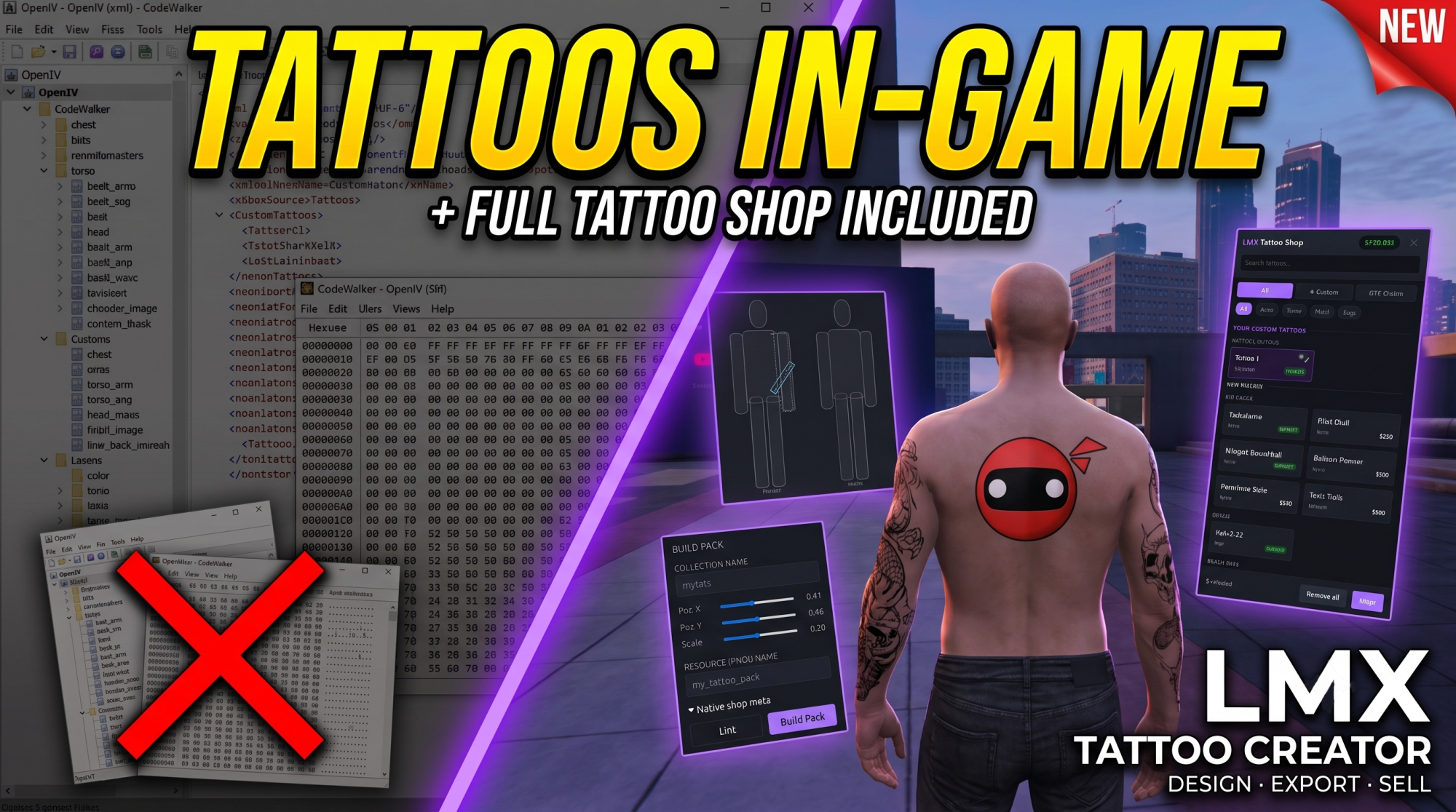 LMX Tattoo Creator — FiveM script