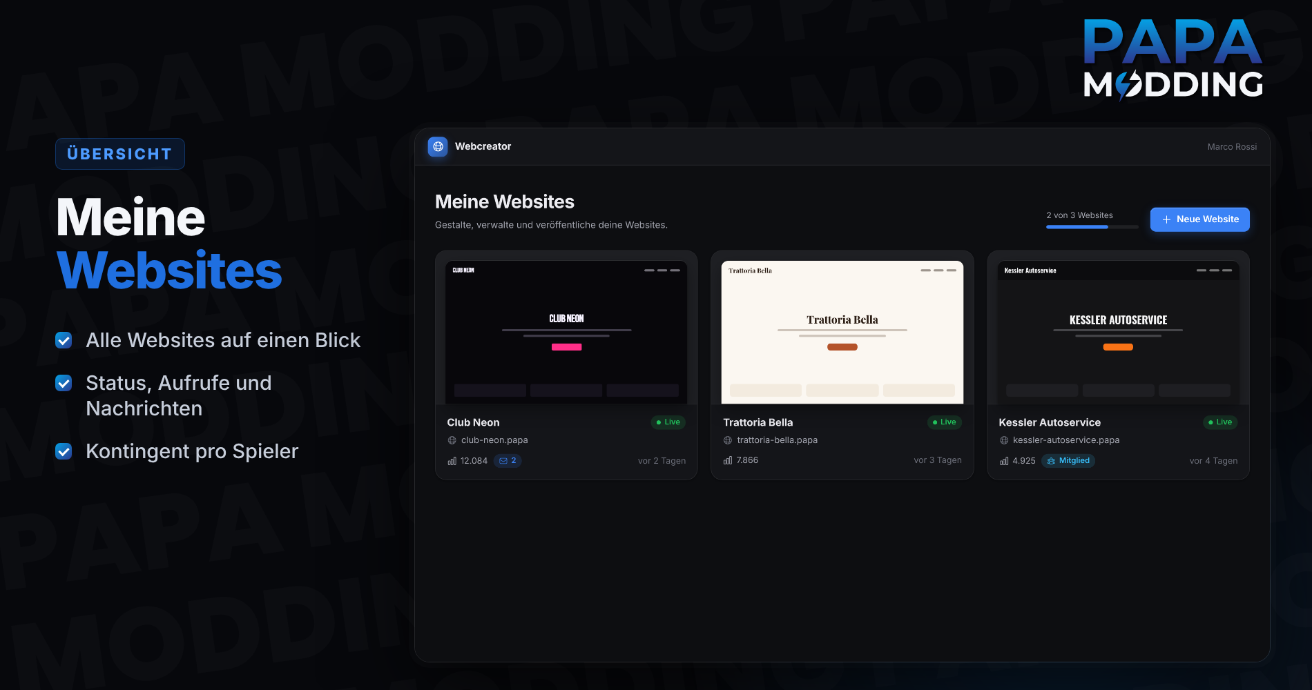 Ultimativer Website-Baukasten Screenshot 2