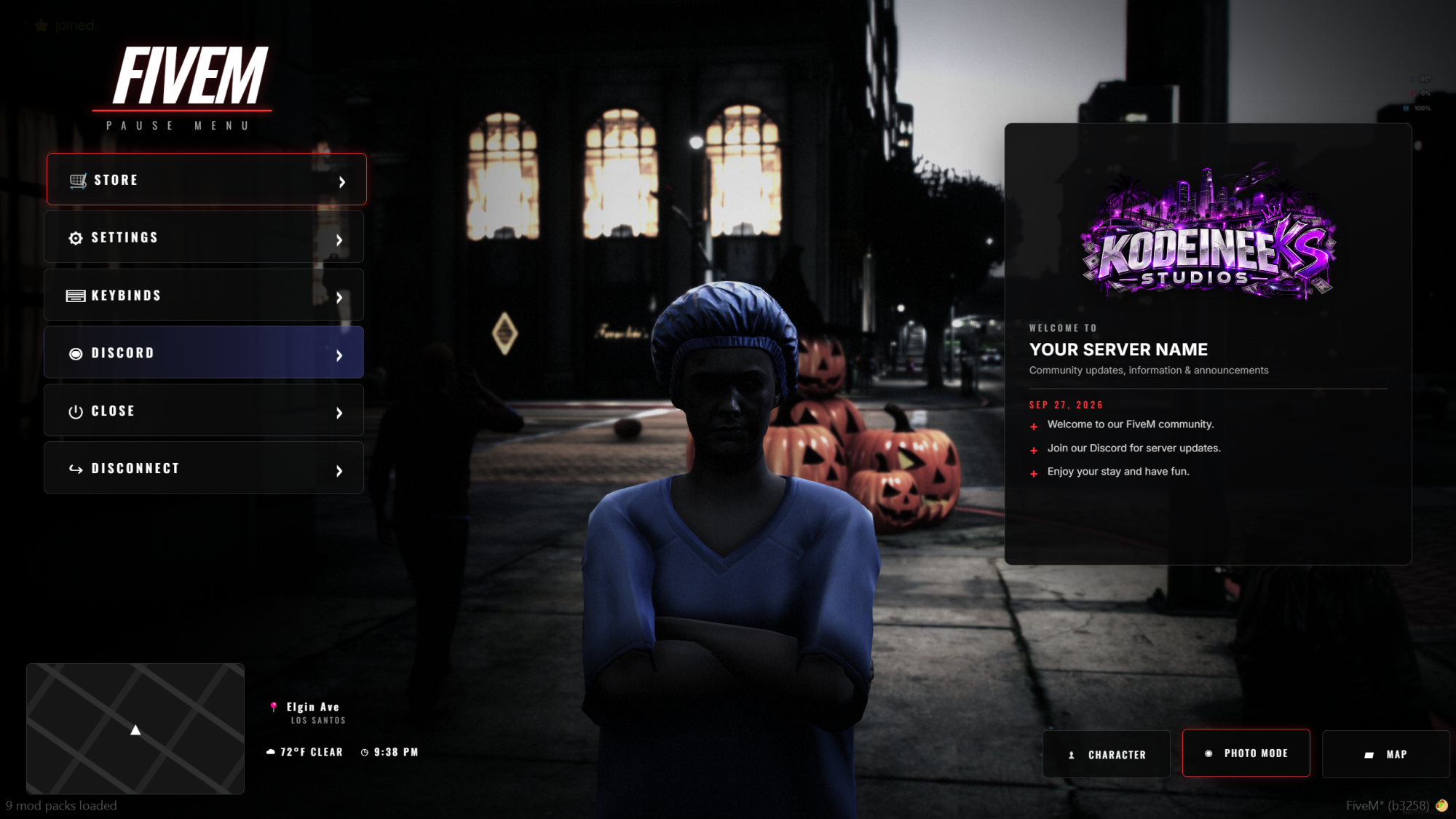 Advanced Pause Menu [ESX/QB/QBOX]