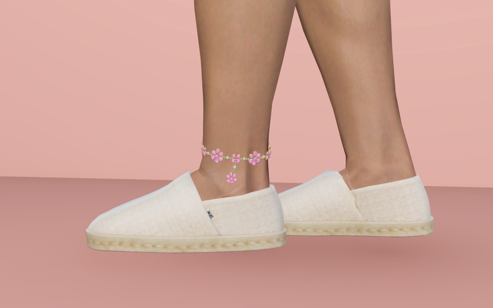 #002 Flower Ankle Bracelet
