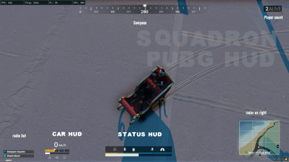 SQUADRON PUBG HUD