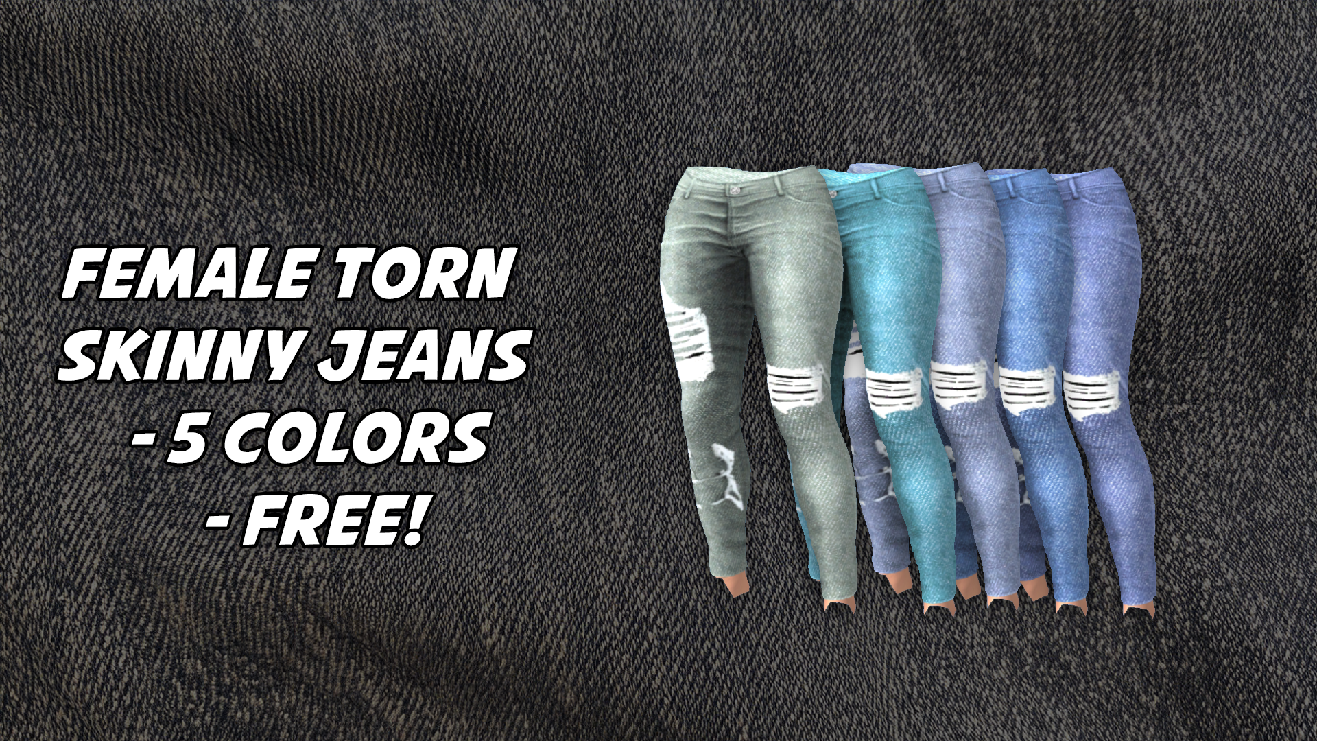 Female Torn Skinny Jeans