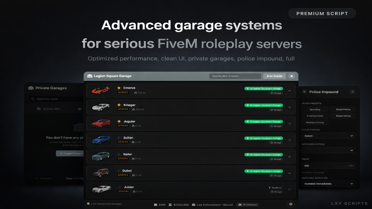 LXY Advanced Garages