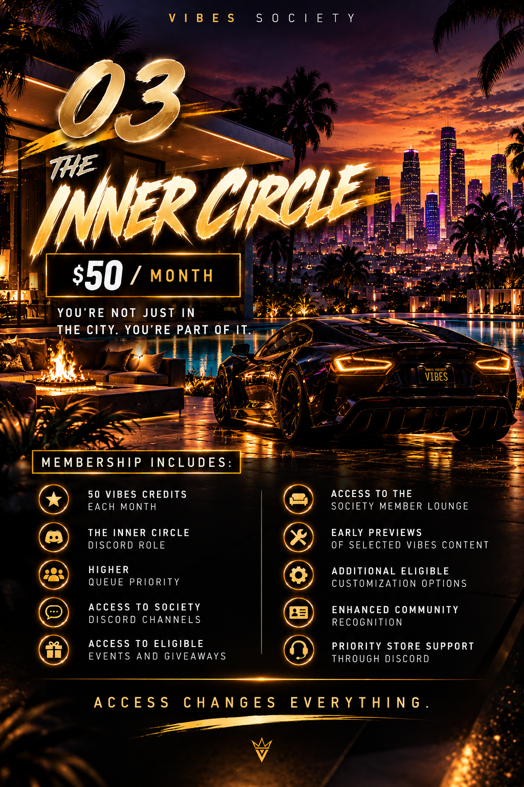 THE INNER CIRCLE - YOU'RE NOT JUST IN THE CITY. YOU'RE PART OF IT.