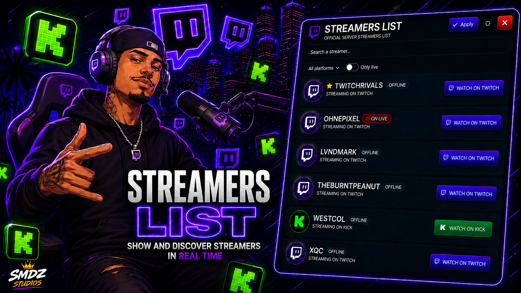 [STANDALONE] Streamers List