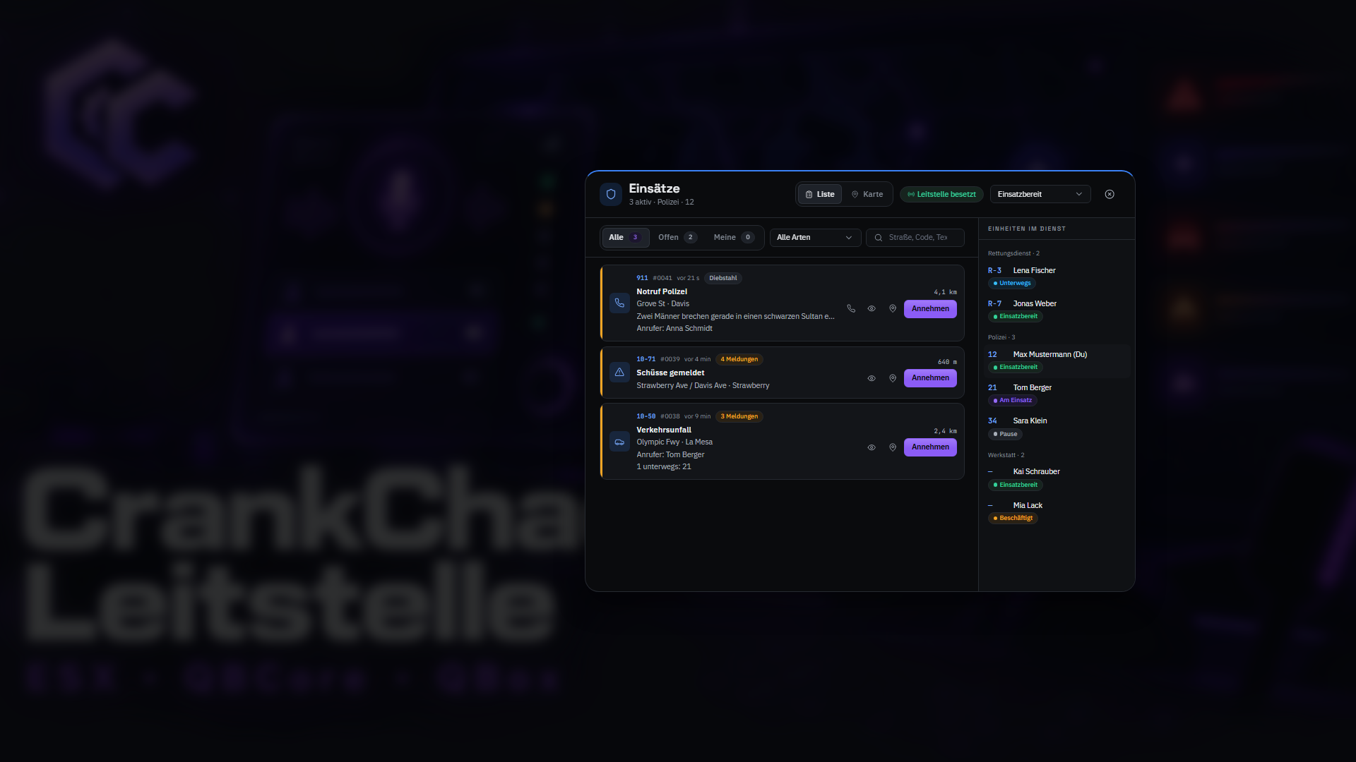 CrankChaos Leitstelle – Bild 3