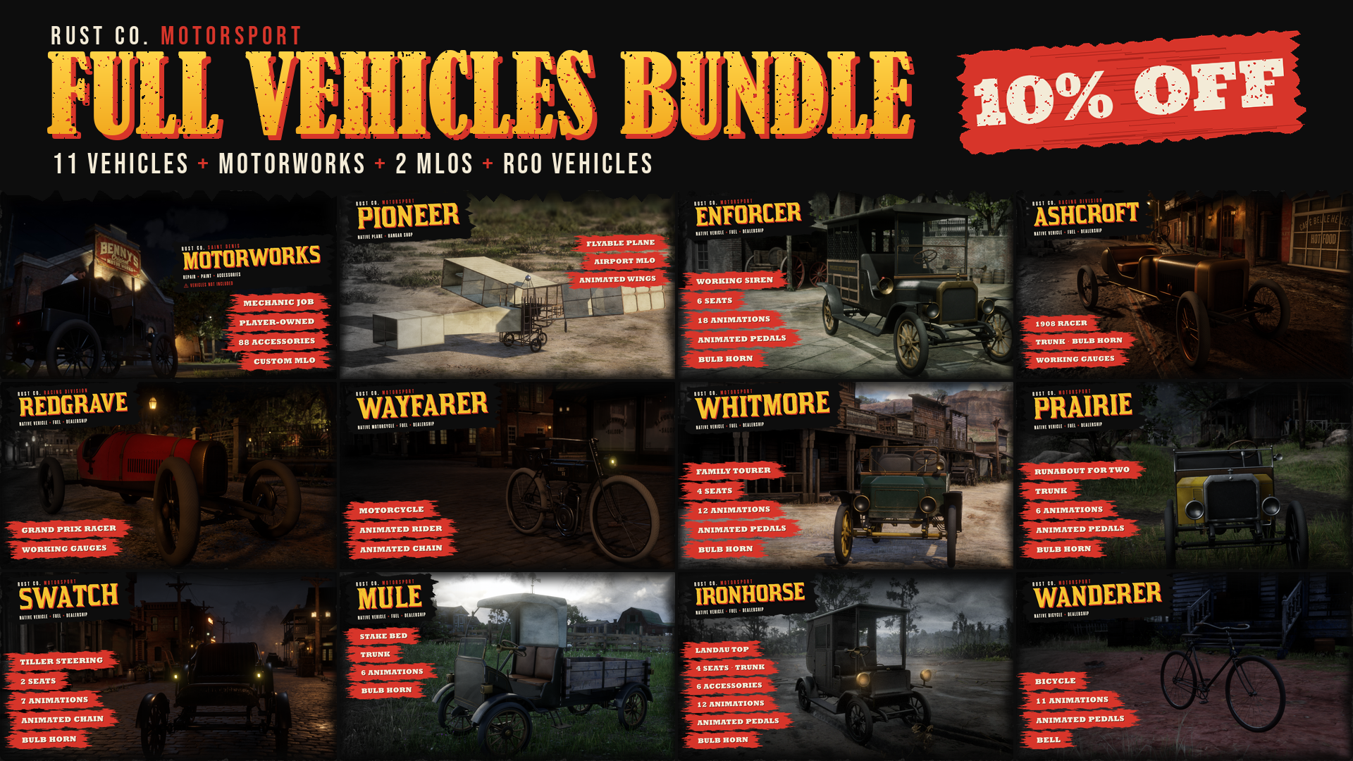  RCO-Full Vehicles Bundle
