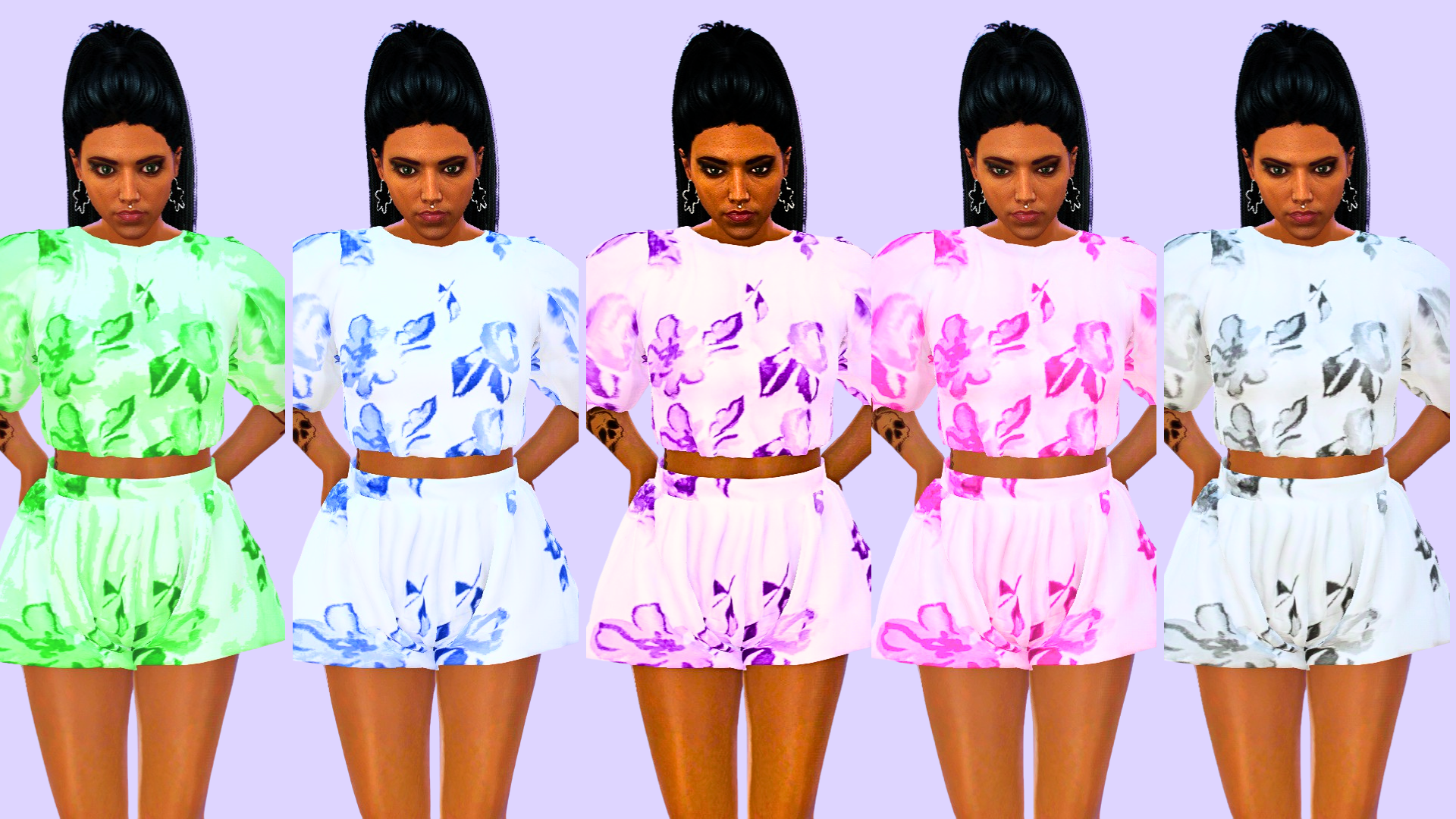 Azalea Set [Top + Shorts]
