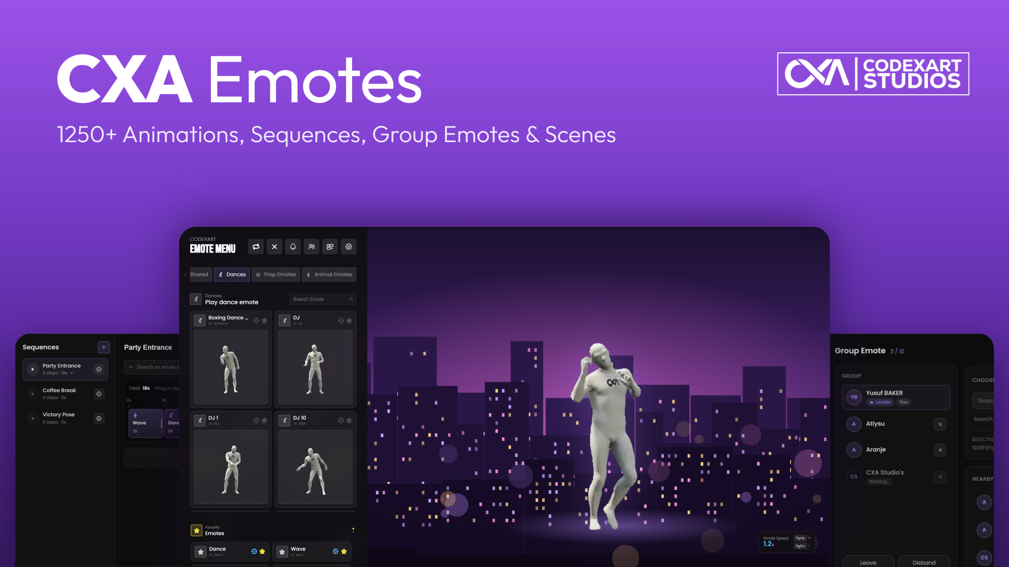 CXA Emote Menu Script Beta