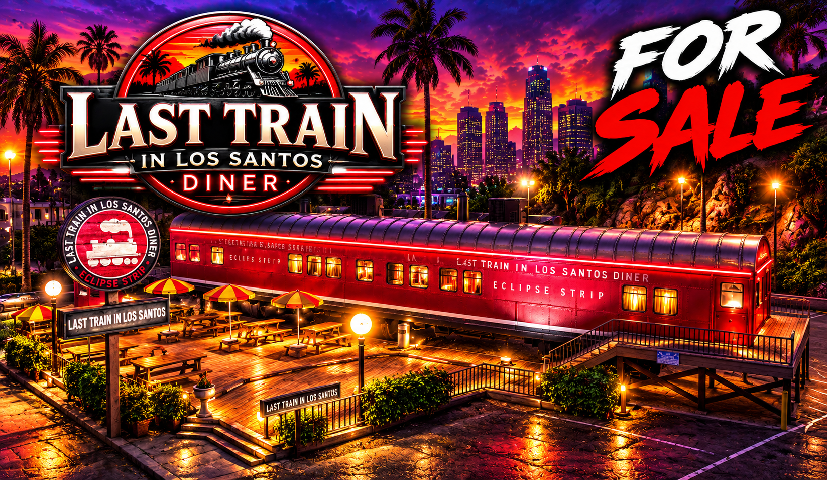 🚂🔥 LAST TRAIN IN LOS SANTOS DINER🔥🚂