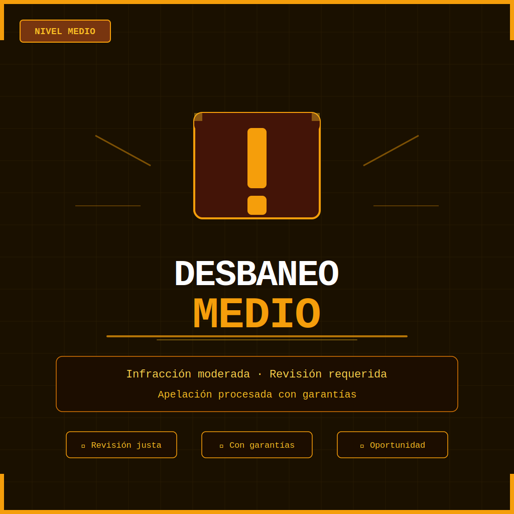 🔓  Desbaneo medio
