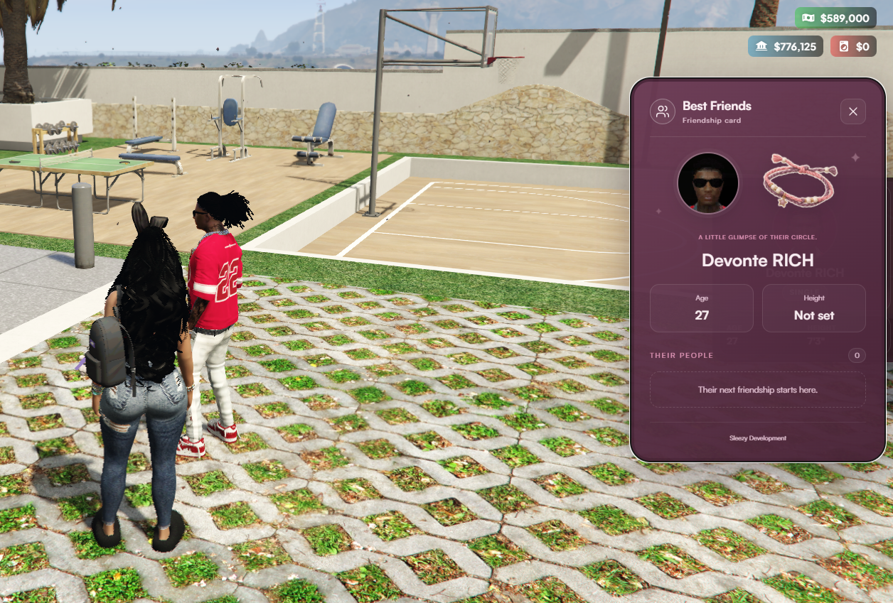 Sleezy Development • Advanced Best Friends System (ESX, QBCore, Qbox, & Standalone)