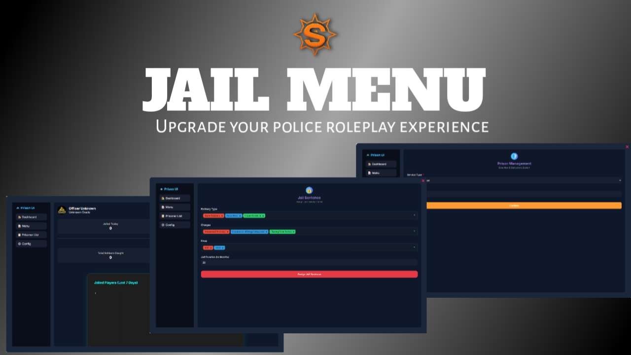 Solar Jail Menu [ESX/QB/QBOX]