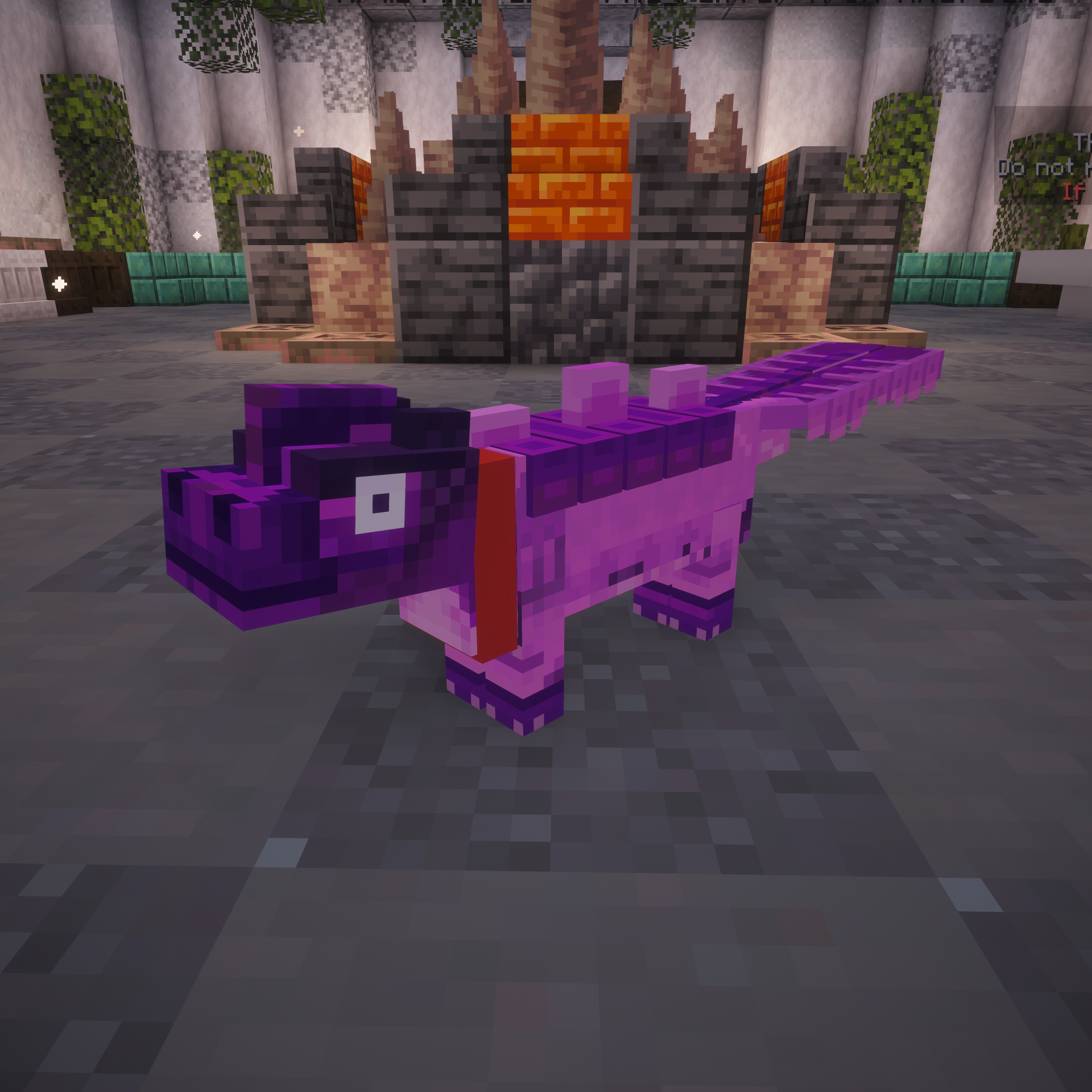 Orchid Dino Cat Skin — cosmetic Cat Skins item on the NovaVoid Cat Civilization Minecraft server