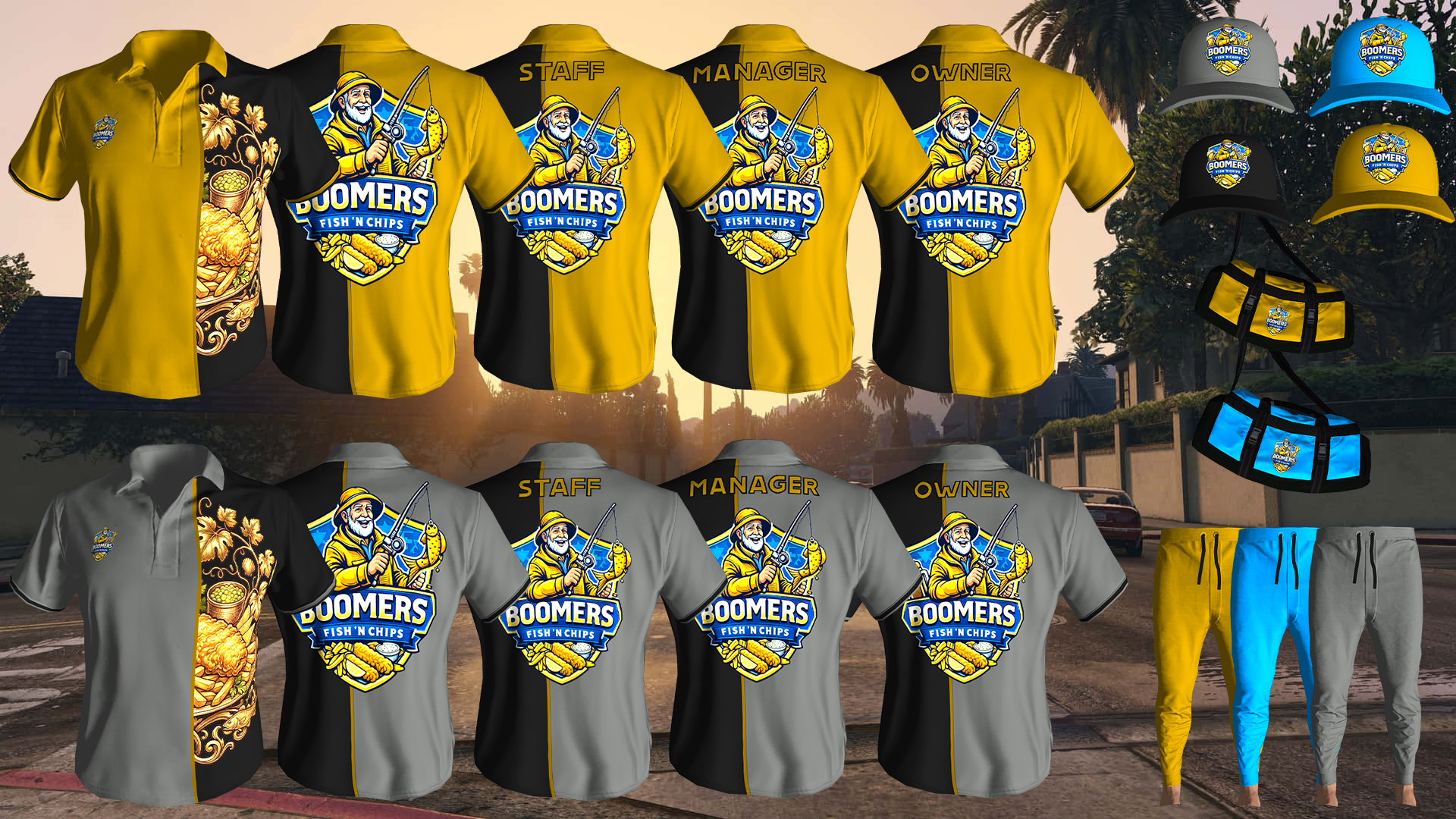 Boomers Fish & Chips Uniform 2 [M+F]