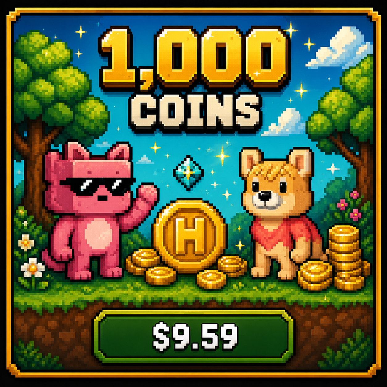 1,000 Coins