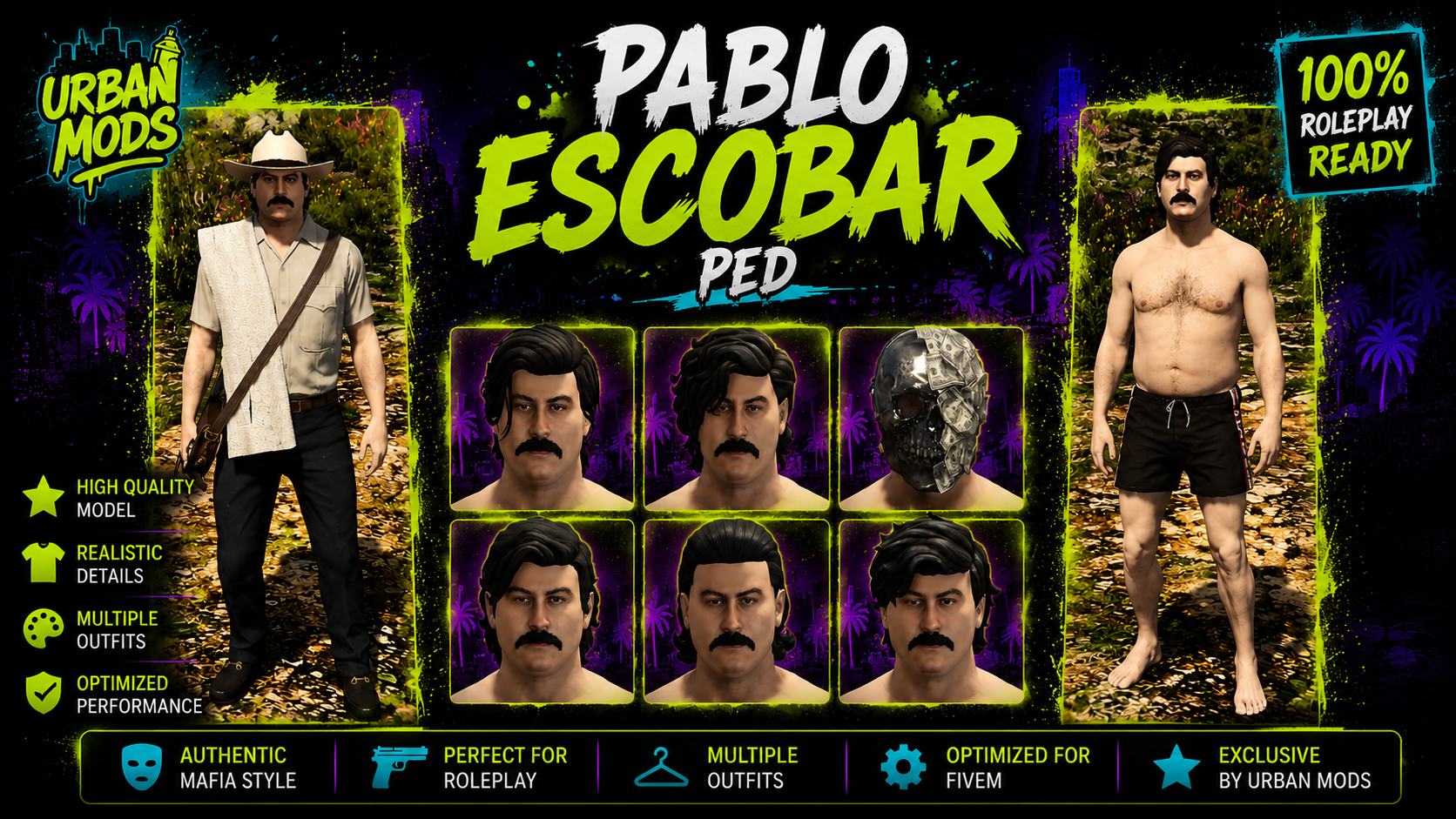 [PED] Pablo Escobar - Add On Custom Ped FiveM - [Open Source]