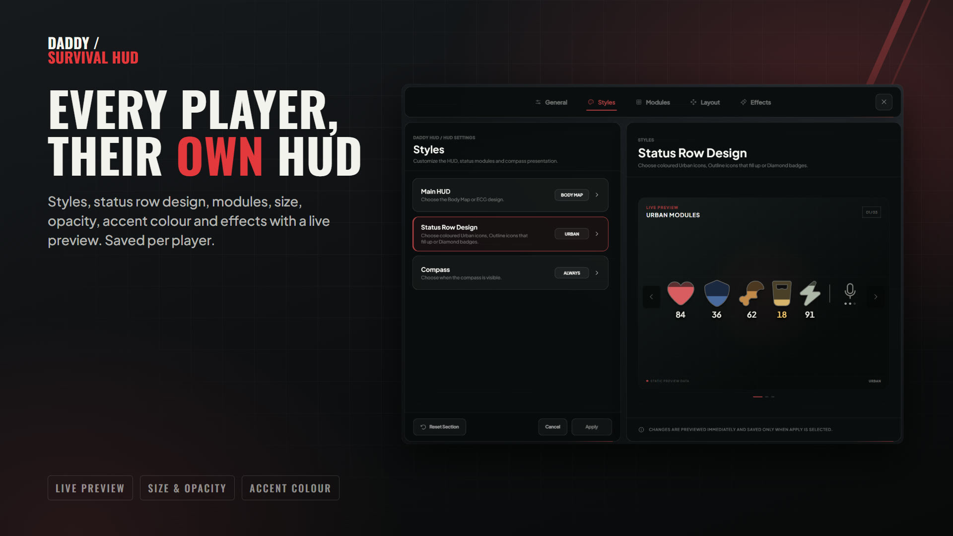 Survival HUD - Open Source - 6