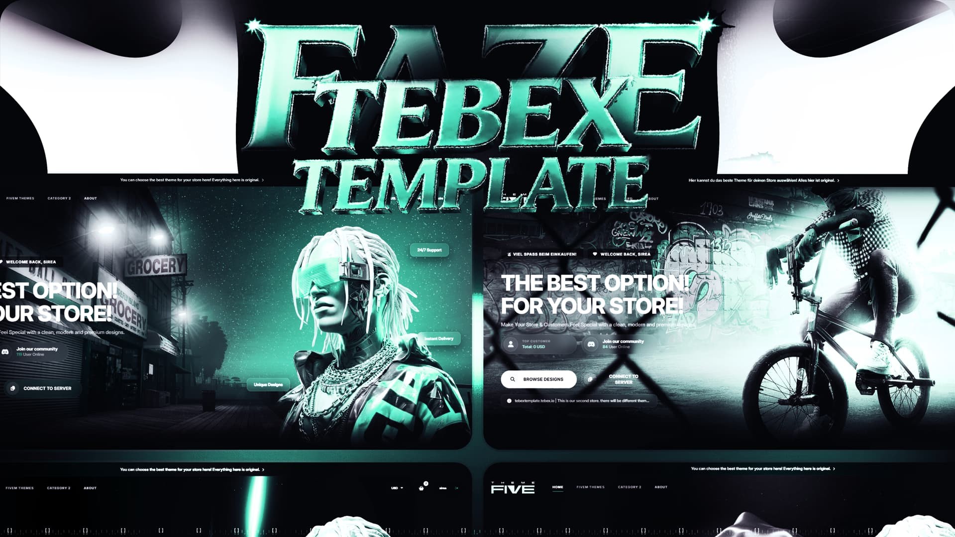 FAZE | Tebex Fivem Theme Template