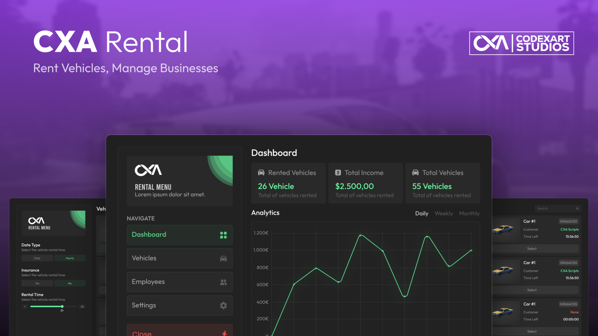 CXA Rental Script