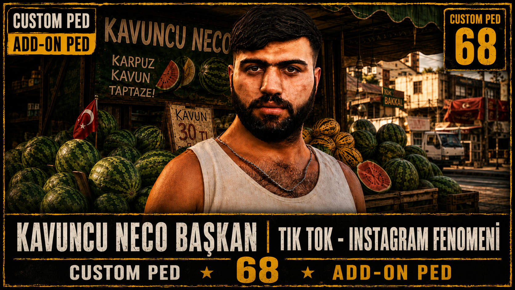 Kavuncu Neco Başkan - TikTok & İnstagram Fenomeni | FiveM Custom Ped 68