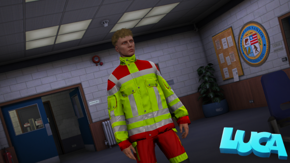 Luca Revolution 4033BW Rettungsdienstjacke gelb/rot