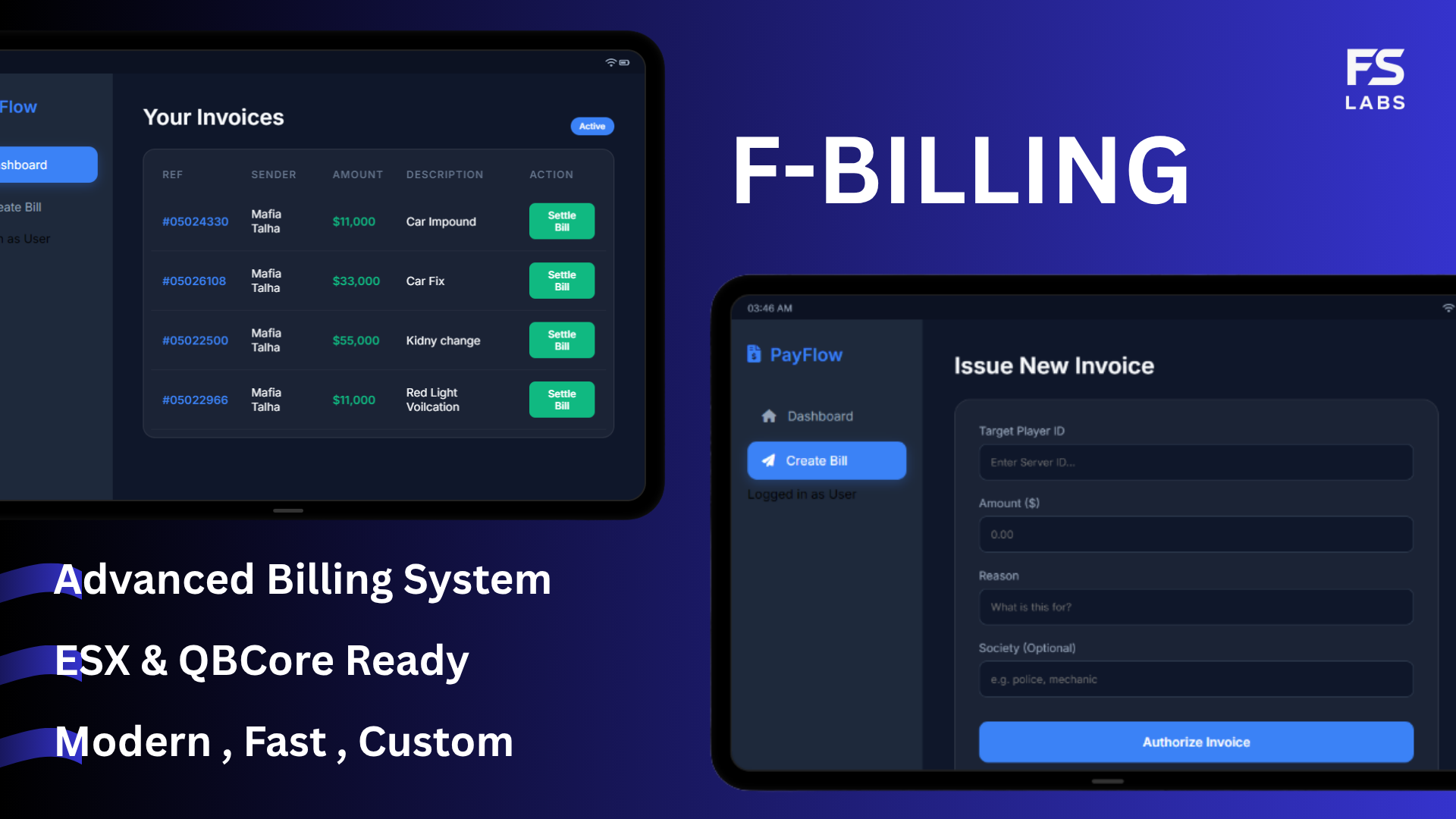 FS Labs Billing System