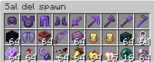 Sal del spawn