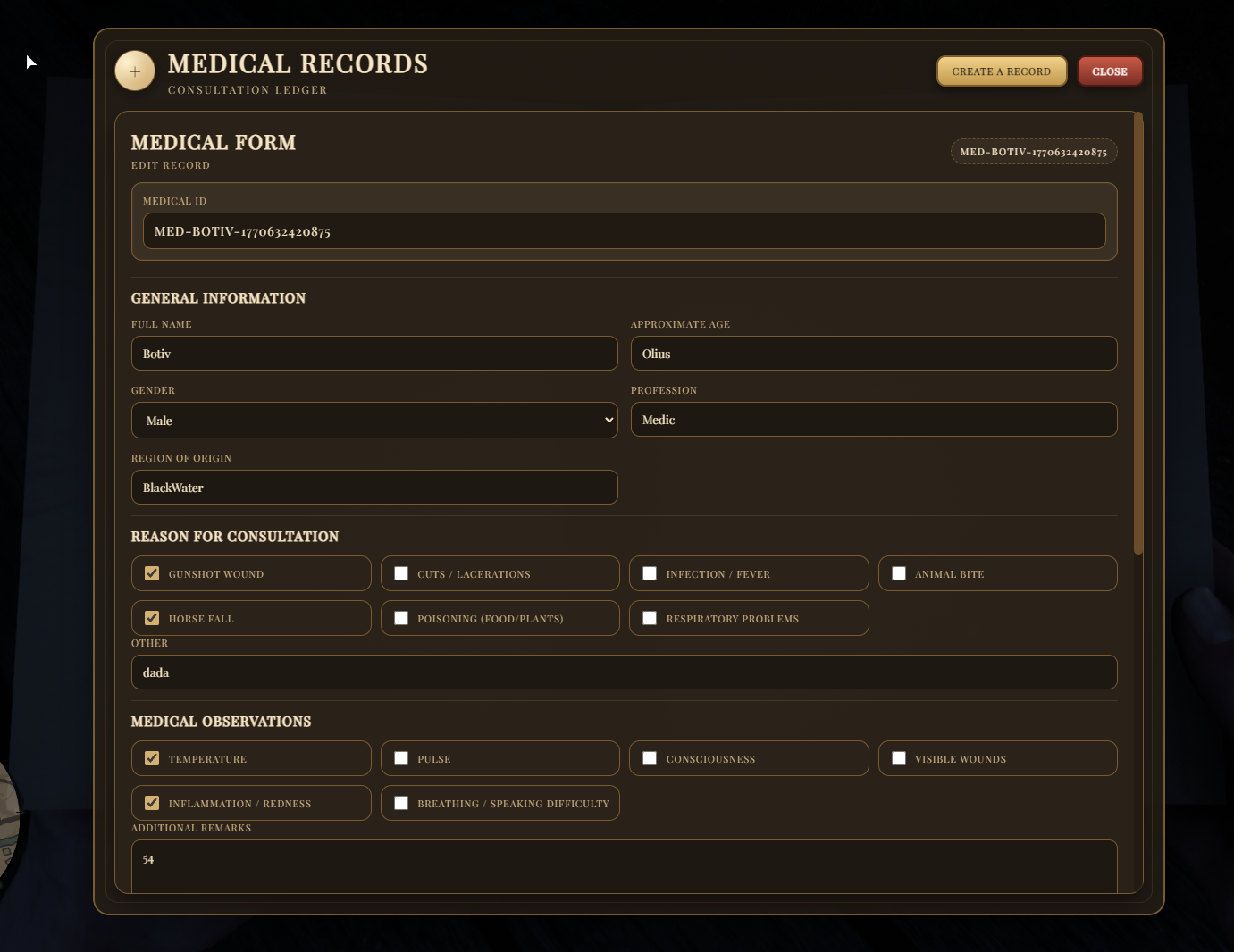 🩺⚖️ Medical Records + Law Records