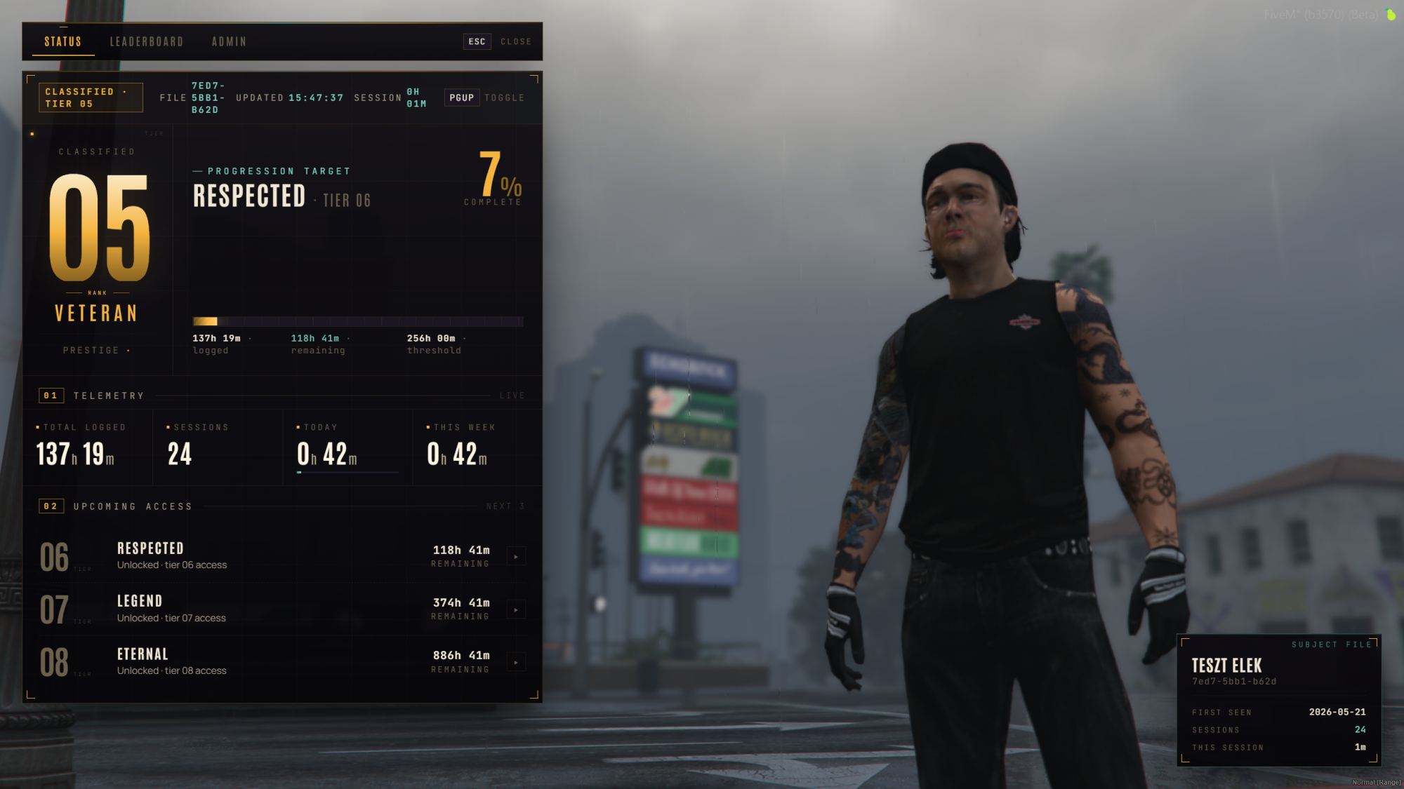 Intel Played Hours - Account Levels – Playtime Tier System