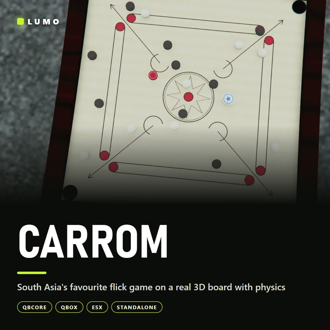 Carrom — 3D Carrom Board (Escrow)