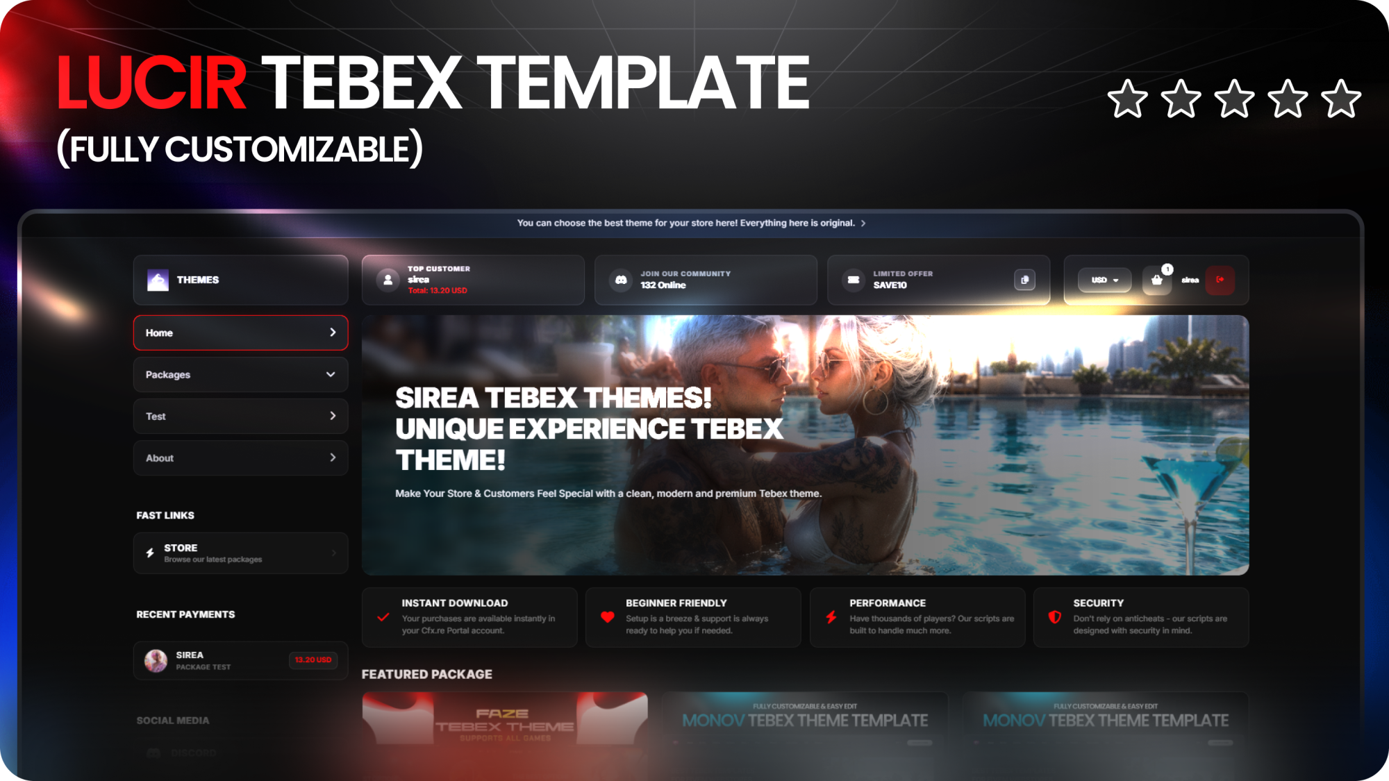 Lucir Fivem Theme Template V2.1