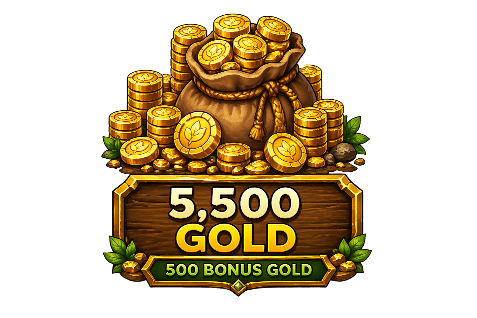 🪙 5,500 Coins (500 Bonus)