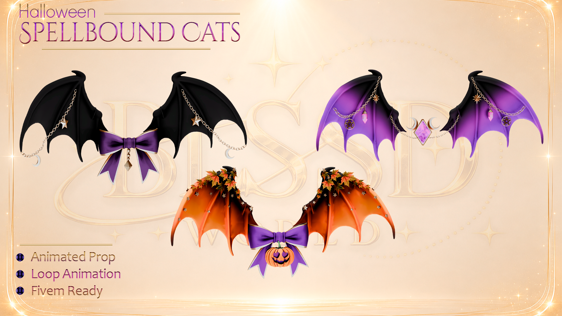 Spellbound Cats - Animated Props pack