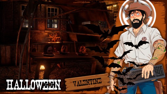 Valentine celebrates Halloween
