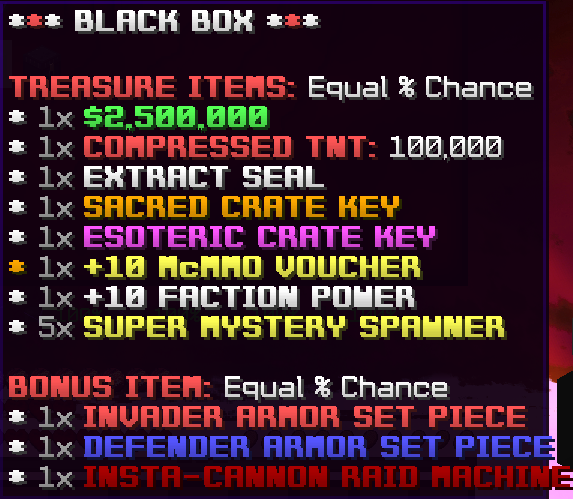 1x BLACK BOX