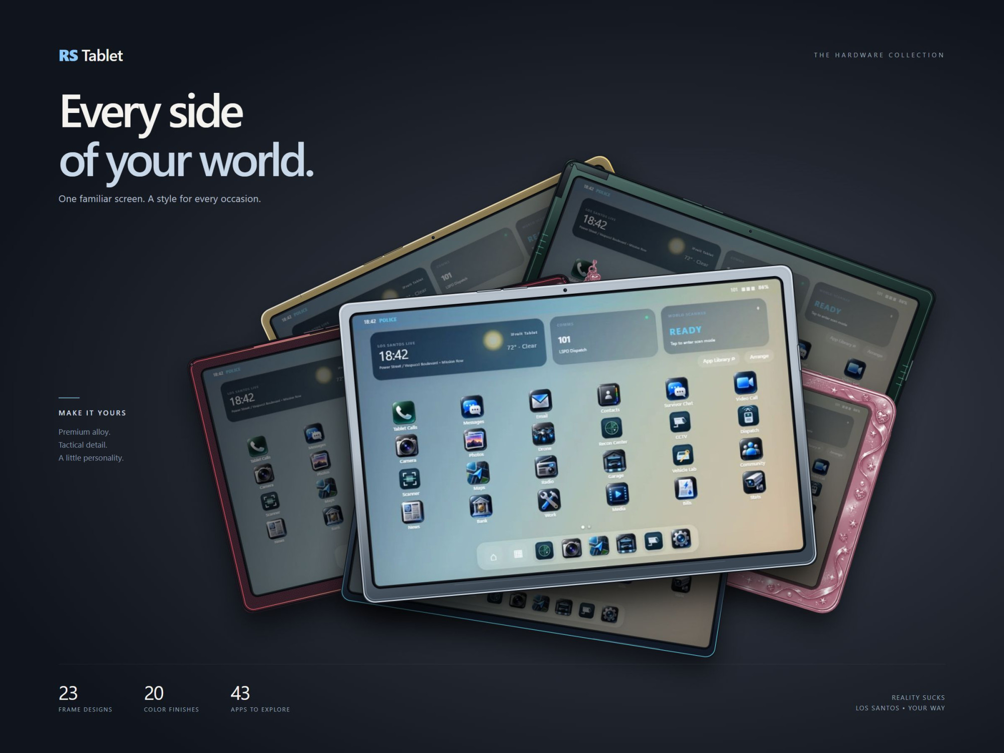 RS Tablet — Advanced Roleplay Tablet System Drone CCTV Jobs Gangs | World Builder