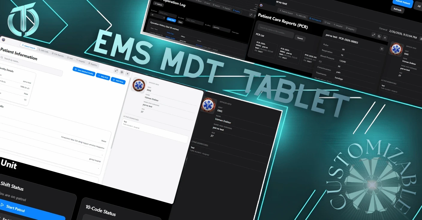 EMS MDT  TABLET [QB-QBX-ESX]