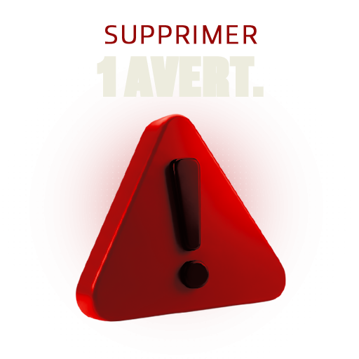 Supprimer 1 avertissement