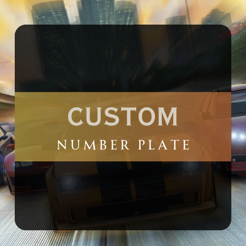 Custom Vehicle Registration Plates (VRN)