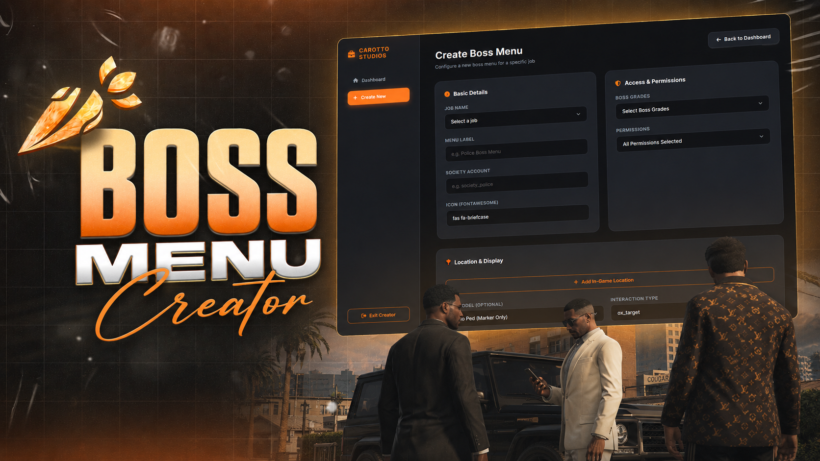 Boss Menu Creator