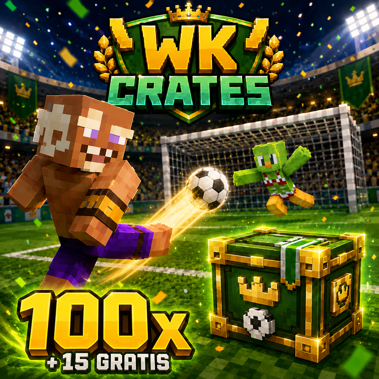 100x + 15 Gratis KD1 WK Crates