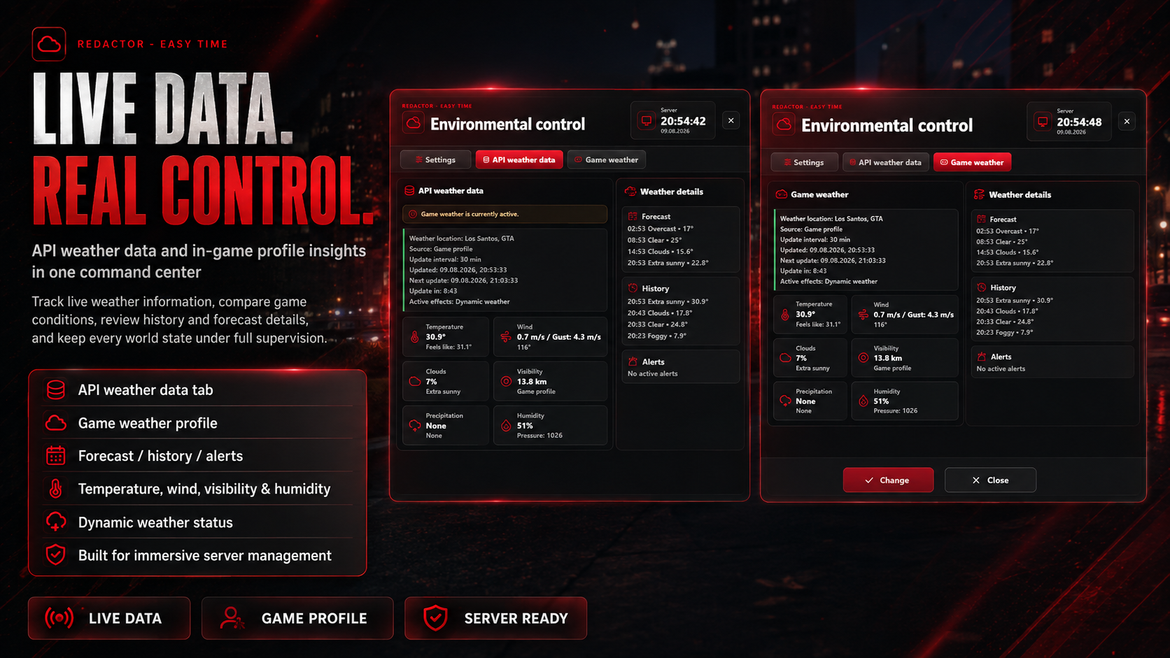 Environmental Control — FiveM Weather & Time System alternate preview