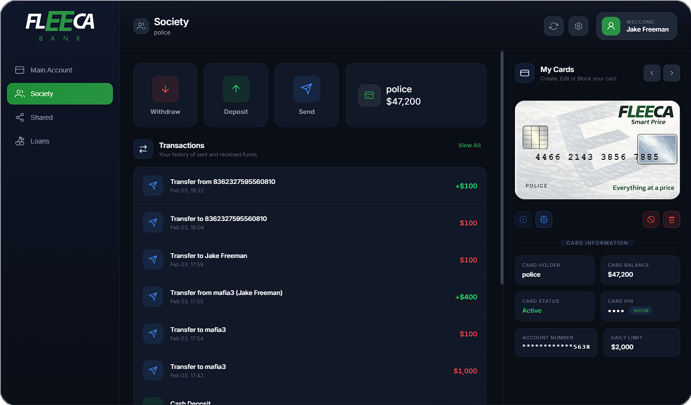 OneClub Banking Script v2