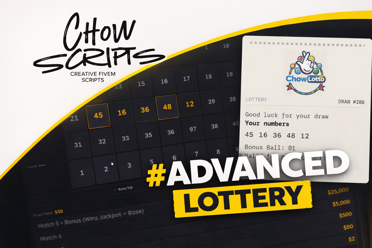 ADVANCED LOTTERY SYSTEM (FiveM | QBOX / QB-Core)