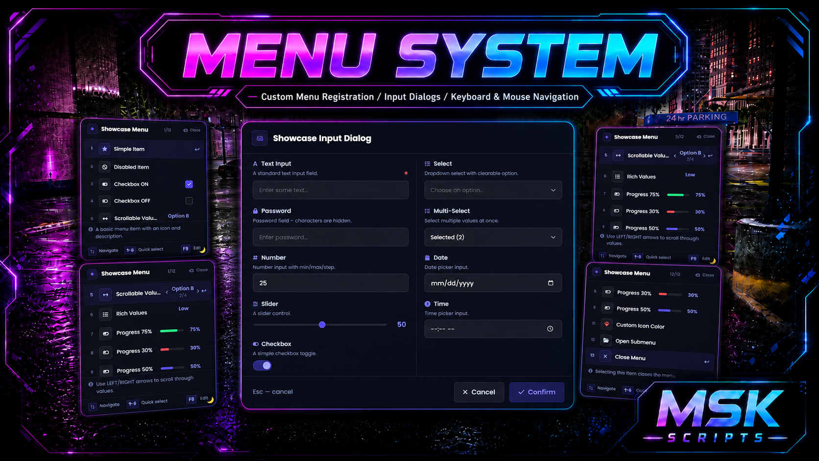 Menu System Source Code [ESX, QB, QBOX, STANDALONE]